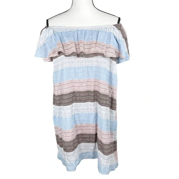 Altar'd State | Dresses | Altard State Stripe Off Shoulder Dress | Poshmark